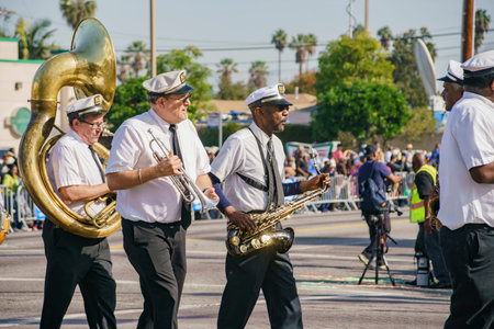Los Angeles, JAN 15: The famous Kingdom Day Parade on JAN 15, 2018 at Los Angeles, Californiaのeditorial素材