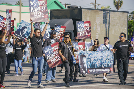 Los Angeles, JAN 15: The famous Kingdom Day Parade on JAN 15, 2018 at Los Angeles, Californiaのeditorial素材