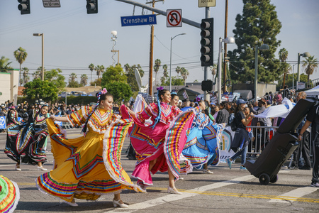 Los Angeles, JAN 15: The famous Kingdom Day Parade on JAN 15, 2018 at Los Angeles, Californiaのeditorial素材