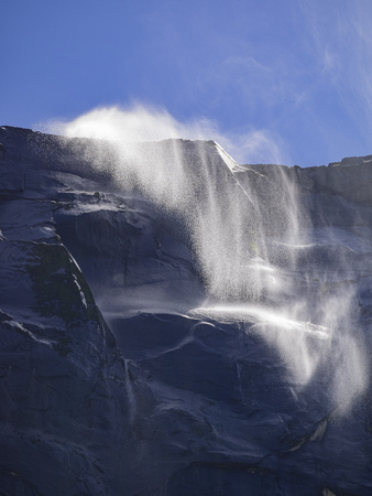 The Bridal Falls of Yosemite National Park, Californiaの写真素材