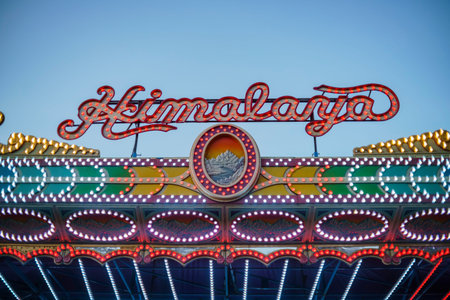 Temple City, FEB 24: Fun thrill rides of 74th Camellia Festival Parade on FEB 24, 2018 at Temple City, Los Angeles County, Californiaのeditorial素材