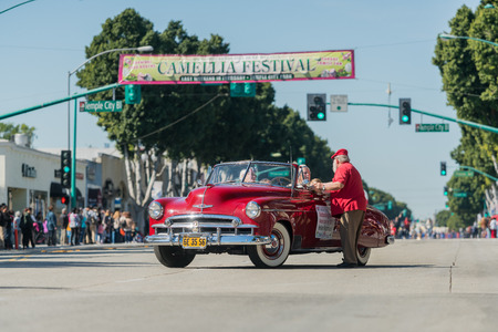 Temple City, FEB 24: The famous 74th Camellia Festival Parade on FEB 24, 2018 at Temple City, Los Angeles County, Californiaのeditorial素材
