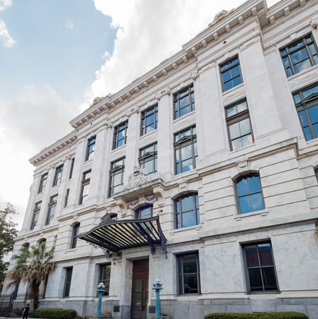 New Orleans, FEB 21: Exterior view of the beautiful and historical Louisiana Supreme Court Clerk on FEB 21,2018 at New Orleans, Louisianaのeditorial素材