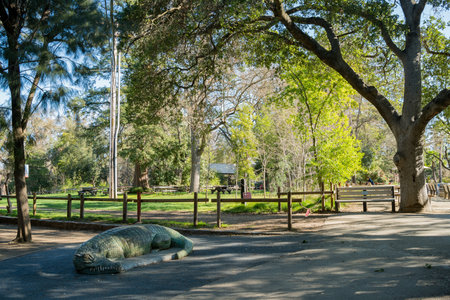 scene in the Sacramento Zoo, Californiaのeditorial素材