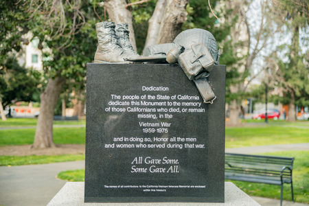 The California Vietnam Veterans Memorial at Sacramento, Californiaのeditorial素材