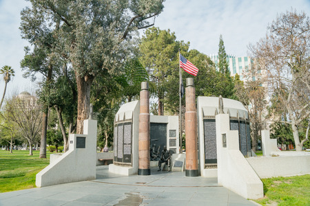 The California Vietnam Veterans Memorial at Sacramento, Californiaのeditorial素材