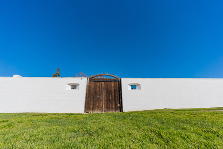 The historical Sutter's Fort State Historic Park at Sacramento, Californiaのeditorial素材