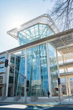 Sacramento, FEB 21: The exterior view of CalPERS on FEB 21, 2018 at Sacramento, Californiaのeditorial素材