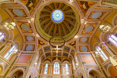 Sacramento, FEB 20: Interior view of the Cathedral of the Blessed Sacrament on FEB 20, 2018 at...