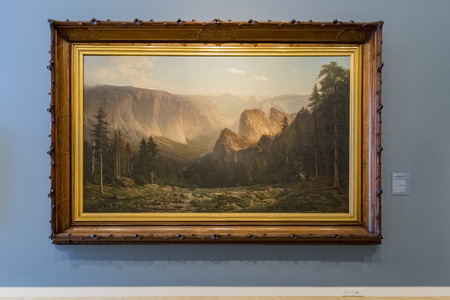 Sacramento, FEB 21: painting piece in  Crocker Art Museum on FEB 21, 2018 at Sacramento, Californiaのeditorial素材