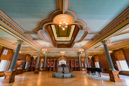 Sacramento, FEB 21: Interior view of the Crocker Art Museum on FEB 21, 2018 at Sacramento, Californiaのeditorial素材