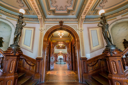 Sacramento, FEB 21: Interior view of the Crocker Art Museum on FEB 21, 2018 at Sacramento, Californiaのeditorial素材
