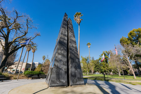 The California Vietnam Veterans Memorial at Sacramento, Californiaのeditorial素材