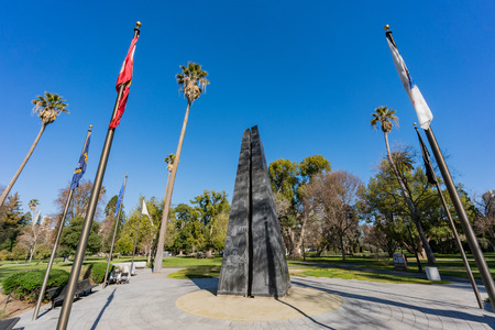 The California Vietnam Veterans Memorial at Sacramento, Californiaのeditorial素材