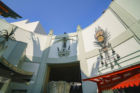 Los Angeles, JUN 23: The famous TCL Chinese Theatre in Hollywood area on JUN 23, 2017 at Los Angeles, Californiaのeditorial素材
