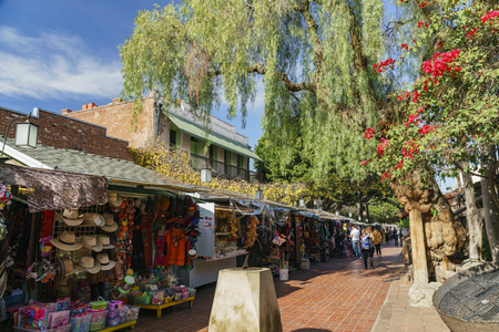 Los Angeles, MAR 3: The famous Olvera Street in downtown on MAR 3, 2018 at Los Angelesのeditorial素材