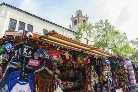 Los Angeles, MAR 3: The famous Olvera Street in downtown on MAR 3, 2018 at Los Angelesのeditorial素材