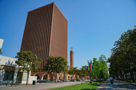 Los Angeles, JUN 23: Exterior view of the USC Rossier School of Education on JUN 23, 2017 at Los...