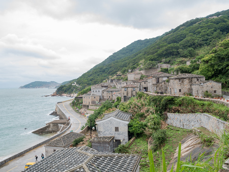 The historical Qinbi Village at Matsu, Taiwanのeditorial素材