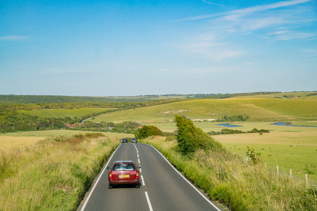 West Sussex, JUN 2: Afternoon beautiful country side view on JUN 2, 2017 at West Sussex, United Kingdomのeditorial素材