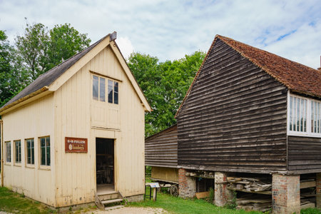 Chichester, JUN 8: Special old house and life display in Weald & Downland Living Museum on JUN 8,...