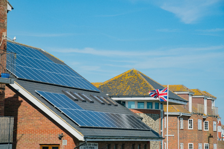 West Sussex, JUN 2: Afternoon beautiful country side view on JUN 2, 2017 at West Sussex, United Kingdomのeditorial素材
