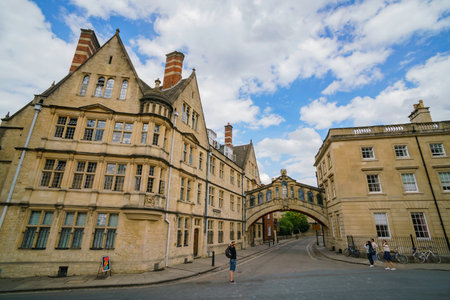 Oxford, JUL 9: The famous Bridge of Sign on JUL 9, 2017 at Oxford, United Kingdom