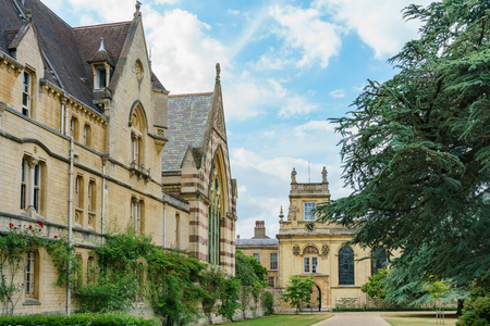 Beautiful street view and building of Oxford at United Kingdomのeditorial素材
