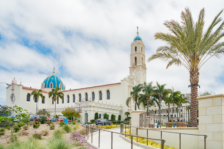 San Diego, JUN 27: The Immaculata church of University of San Diego on JUN 27, 2018 at San Diego, Californiaのeditorial素材