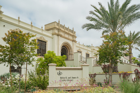 San Diego, JUN 27: Copley Library building of University of San Diego on JUN 27, 2018 at San Diego, Californiaのeditorial素材