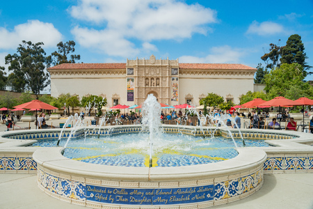San Diego, JUN 27: The San Diego Museum of Art in the  historical Balboa Park on JUN 27, 2018 at San...