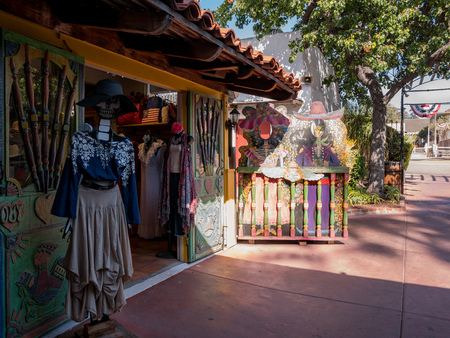 San Diego, JUN 27: building in the historical old town on JUN 27, 2018 at San Diego, Californiaのeditorial素材