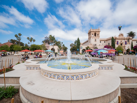 San Diego, JUN 27: The historical Balboa Park on JUN 27, 2018 at San Diego, Californiaのeditorial素材