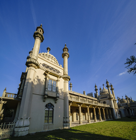 The famous and historical Pavilion Gardens at Brighton, United Kingdomのeditorial素材