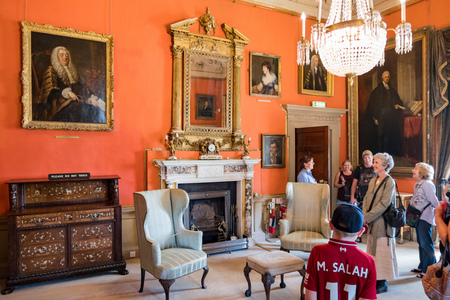Malahide, JUN 30: Interior view of the Malahide Castle & Gardens on JUN 30, 2018 at Malahide, near Dublin, Irelandのeditorial素材