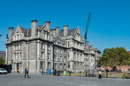 Dublin, JUL 1: Exterior view of the Graduates Memorial Building on JUL 1, 2018 at Dublin, Irelandのeditorial素材