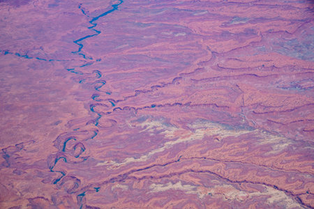 Aerial view of some special nature scene over Utah area, United States