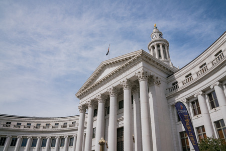 Morning view of the Denver City Council, Coloradoのeditorial素材
