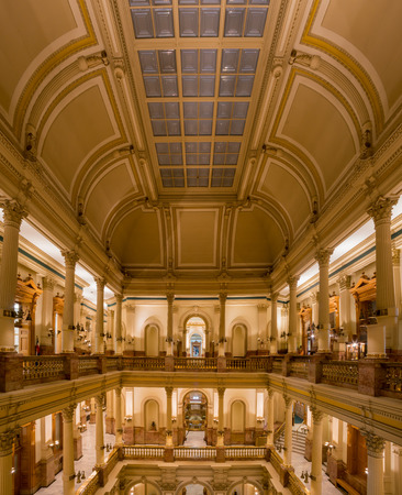 Denver, MAY 8: Interior view of the historical Colorado State Capitol on MAY 8, 2017 at Denver, Coloradoのeditorial素材