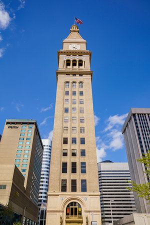 Denver, MAY 3: The historical Daniels and Fisher Tower on MAY 3, 2017 at Denver, Colorado