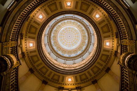Denver, MAY 8: Interior view of the historical Colorado State Capitol on MAY 8, 2017 at Denver, Coloradoのeditorial素材