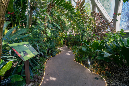 Denver, MAY 5: Interior of the beautiful Denver Botanic Gardens on MAY 5, 2017 at Denver, Coloradoのeditorial素材