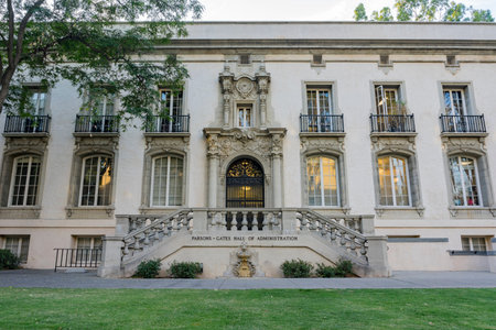 Los Angeles, OCT 5: Exterior view of the Parsons Gates, Hall of Administration in Caltech on OCT 5,...