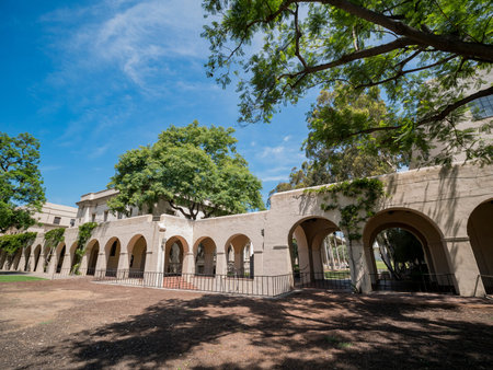 Los Angeles, JUL 21: Exterior view of a building in Caltech on JUL 21, 2018 at Los Angeles, Californiaのeditorial素材