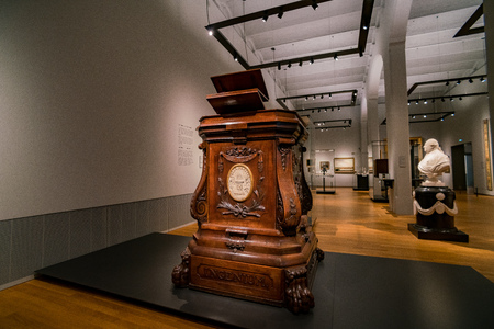 Amsterdam, JUL 22: Interior view of the Rijksmuseum museum on JUL 22, 2017 at Amsterdam, Netherlandsのeditorial素材