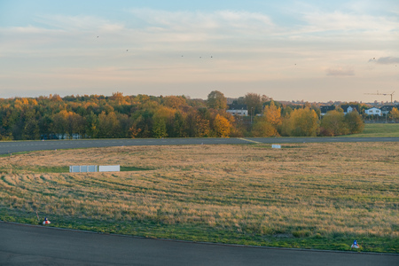 Exterior view of the Dortmund Airport at Germanyのeditorial素材