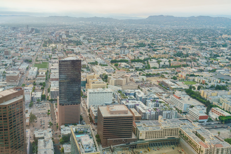 High building around the downtown at Los Angelesのeditorial素材