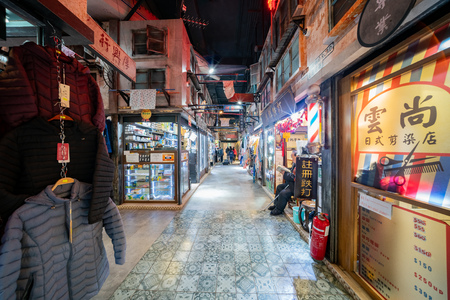 Hong Kong, DEC 31: Interior view of the Hong Kong Market - Yat Tung on DEC 31, 2018 at Hong Kong