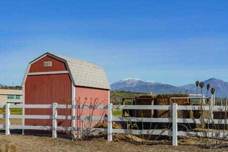 Exterior view of a farm of Cal Poly Pomona at Los Angeles County, California