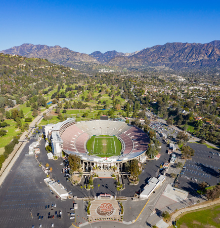 Pasadena, JAN 25: Aerial view of the  famous rose bowl on JAN 25, 2019 at Pasadena, Californiaのeditorial素材